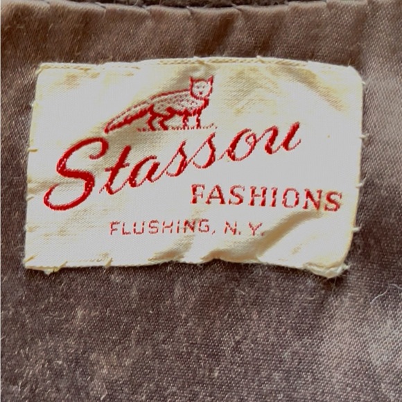 Brown suede and Cream Fur Coat - Picture 6 of 10